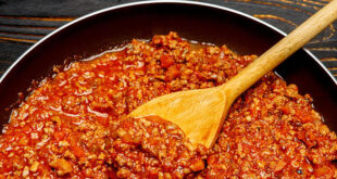Recipe for pasta sauce with minced meat