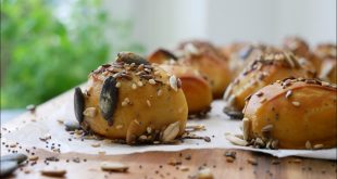 Laugenkonfekt-mit-Saaten-Backen-Rezept-Baking-Mini-Pretzel-Rolls-with-Seeds-ENG-SUBS