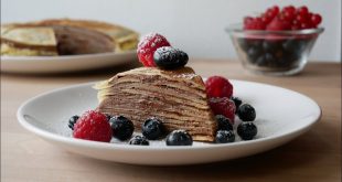 Schokoladige-Pfannkuchentorte-mit-Beeren-Chocolatey-Pancake-Pie-with-Berries-ENG-SUBS